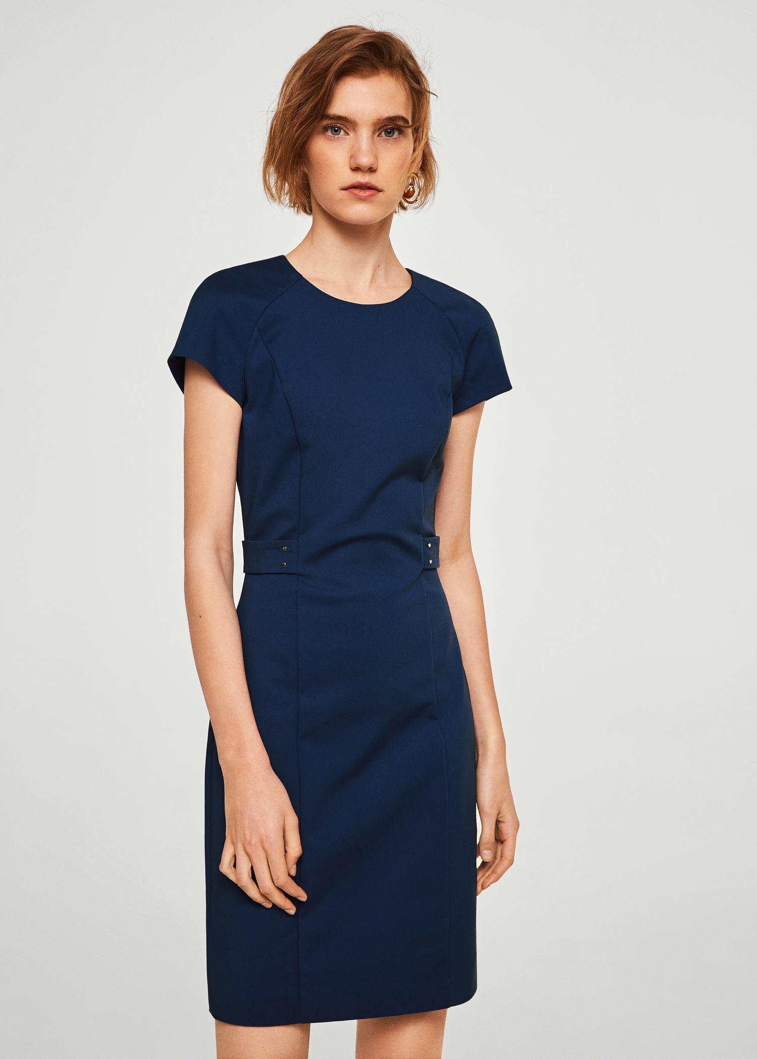 Metallic appliqué cotton dress - Image 4