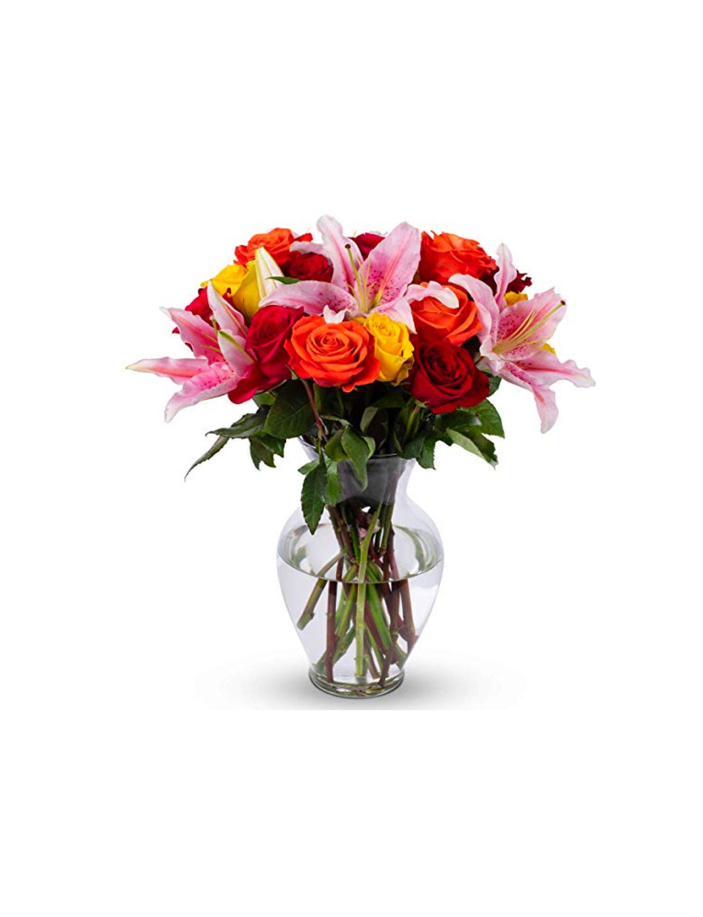 A shot of tulips in a vase