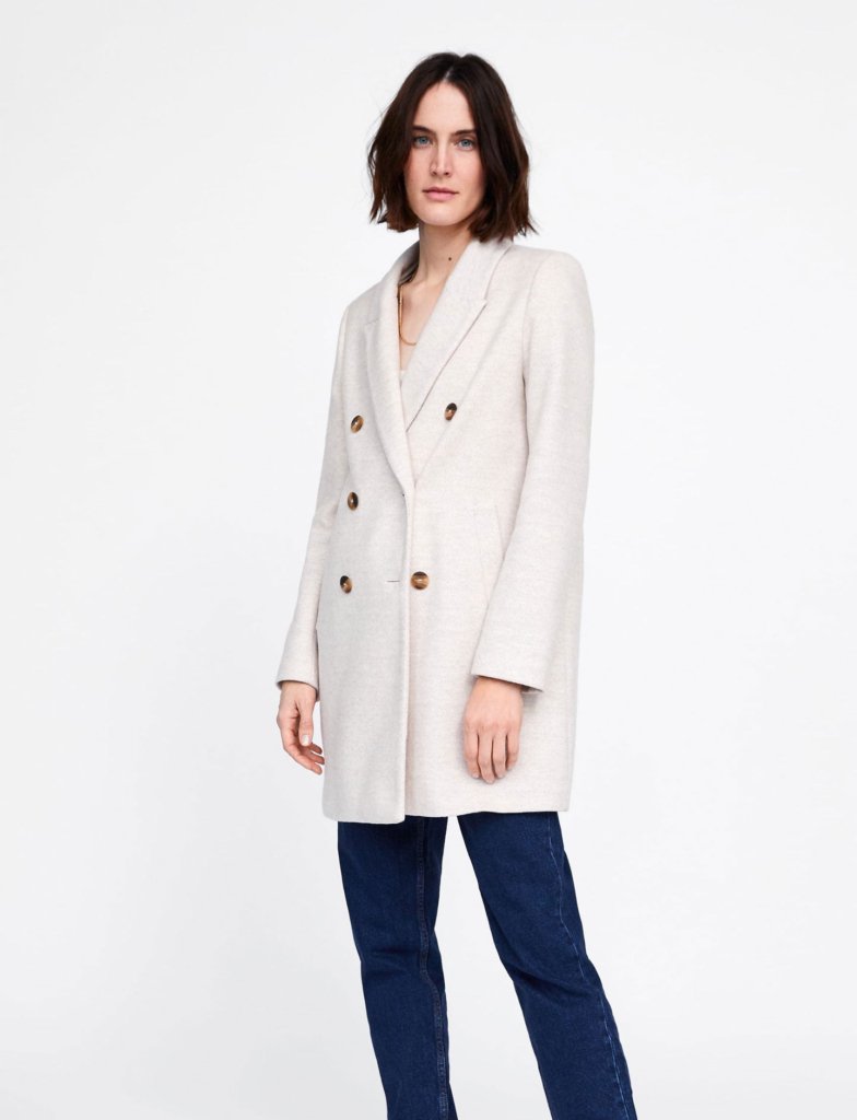 Double-breasted coat