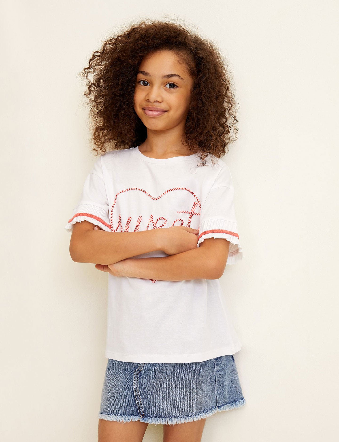 Off-shoulder striped dress