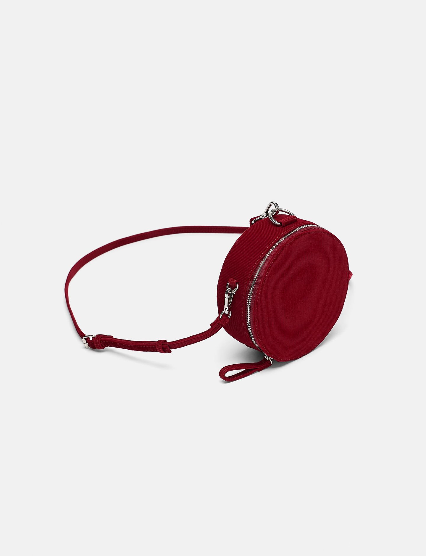 Round Corduroy Crossbody Bag - Image 2