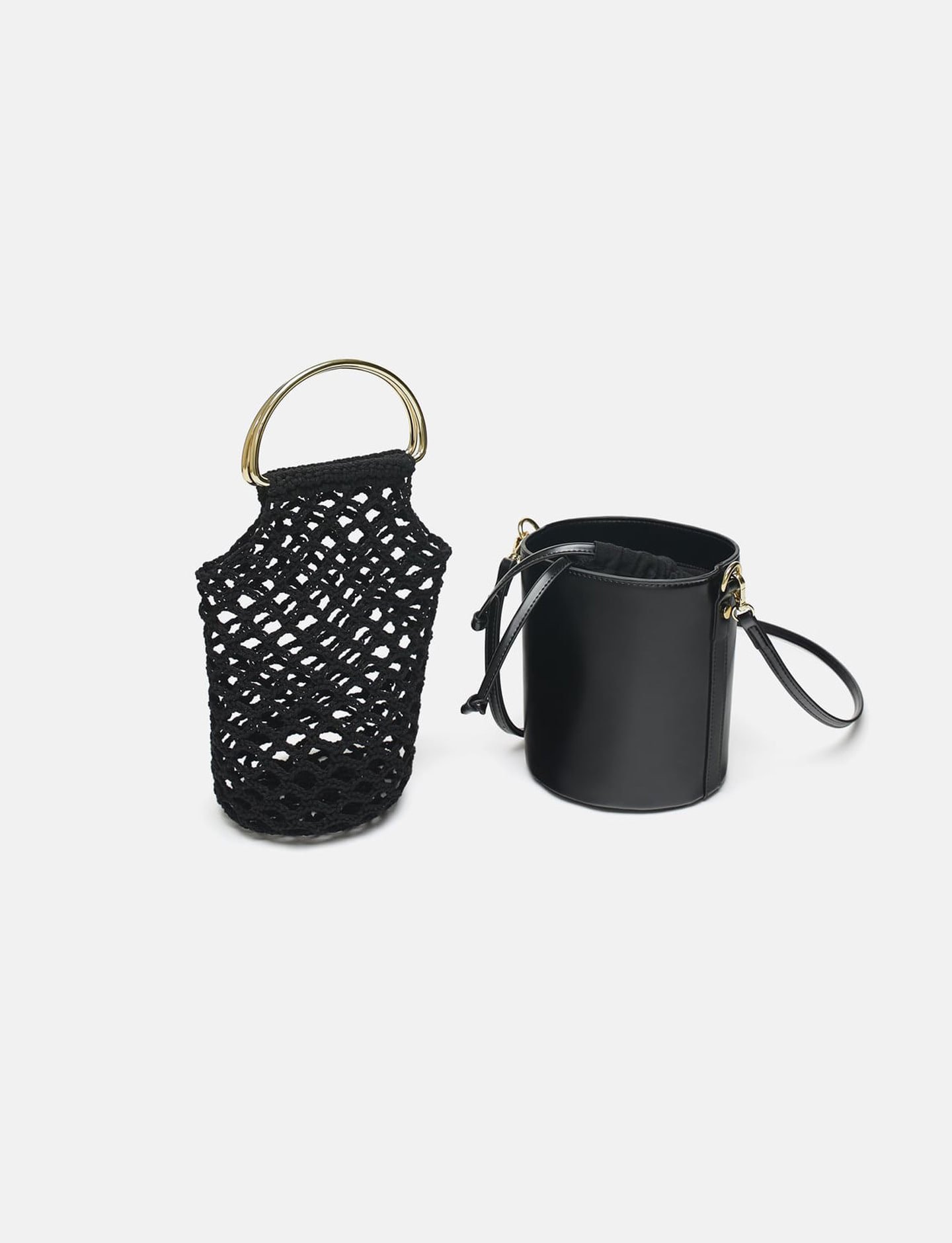 Crochet Tote Bag With Mental Handles - Image 2