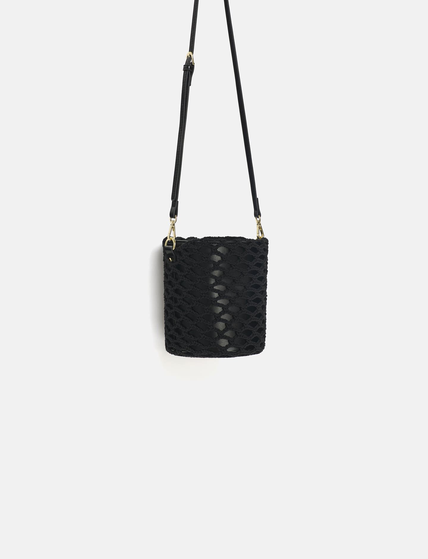 Crochet Tote Bag With Mental Handles - Image 3