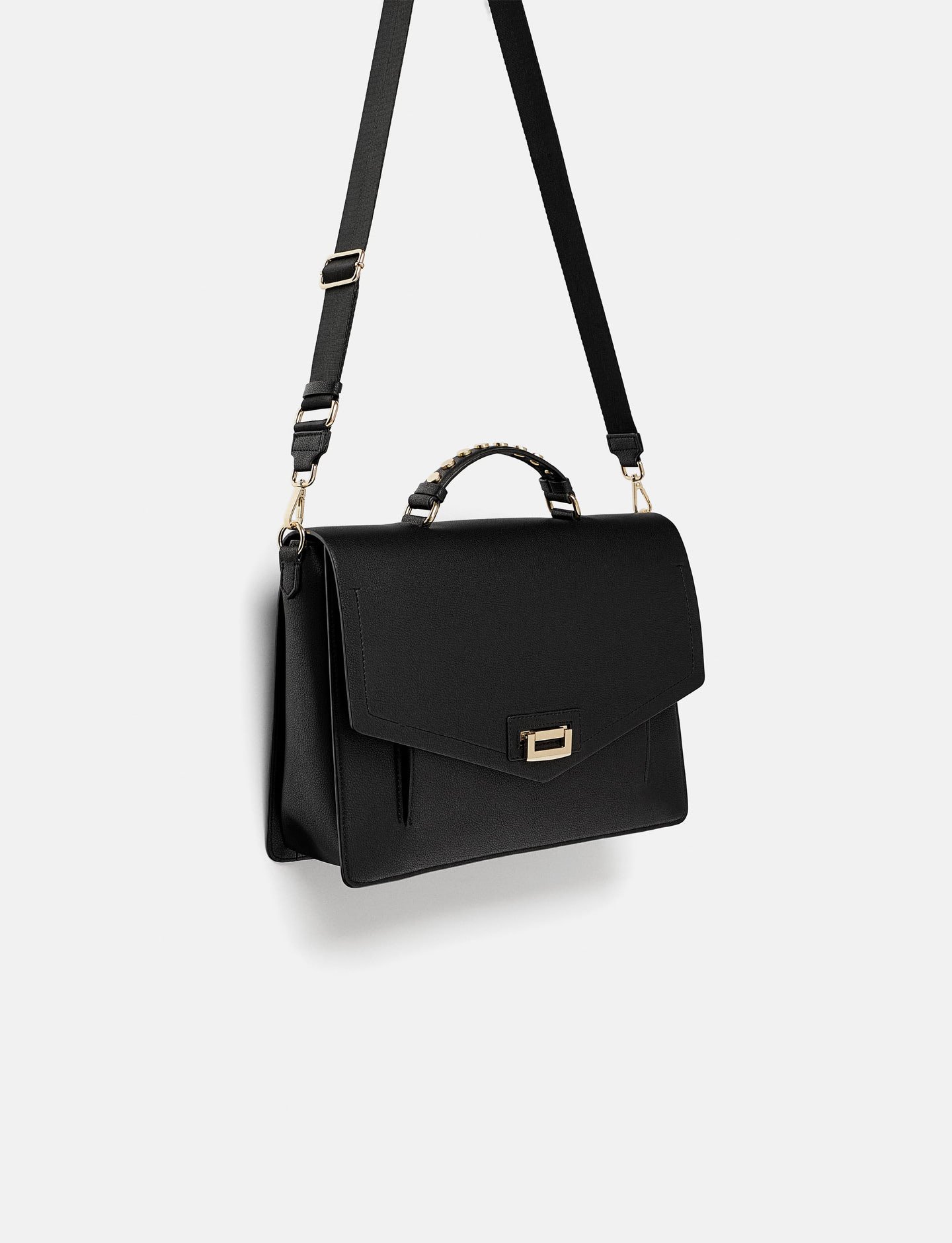 Vinyl Tote Bag with Inner Crossbody Bag - Image 3