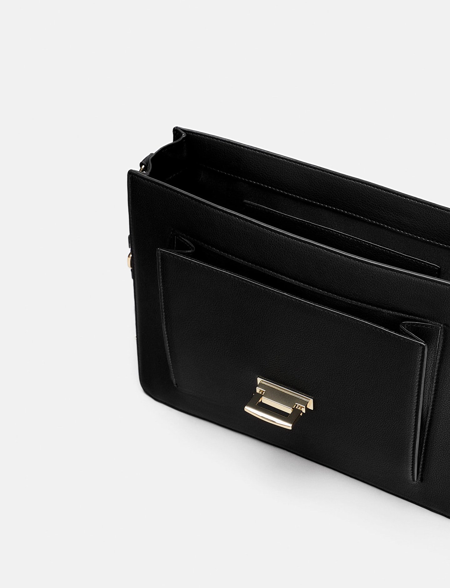 Vinyl Tote Bag with Inner Crossbody Bag - Image 4