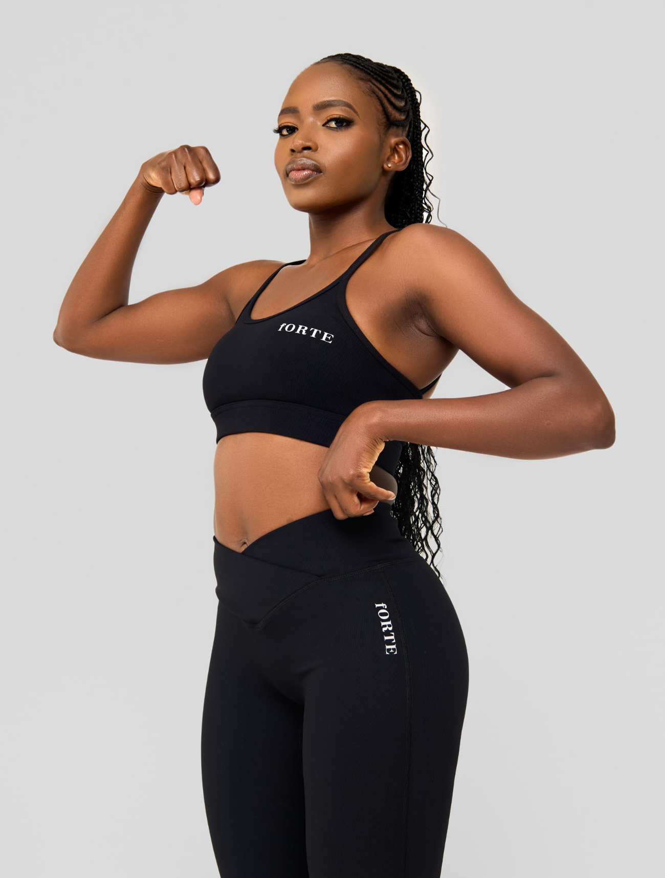 Forte PowerSculpt Strappy Leggings Set
