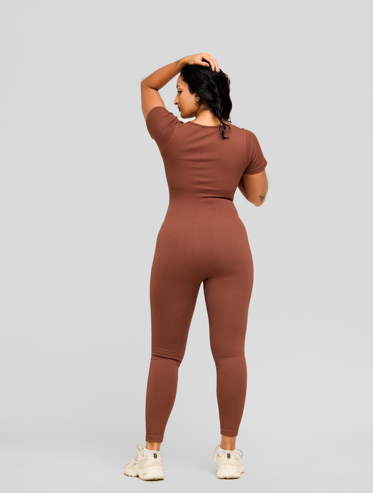 Forte RibbedEase Short Sleeve Jumpsuit - Image 2